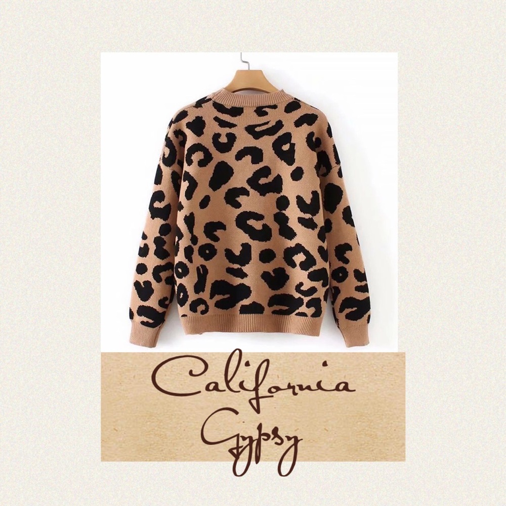 Leopard Knit Sweater - Picture 6 of 8